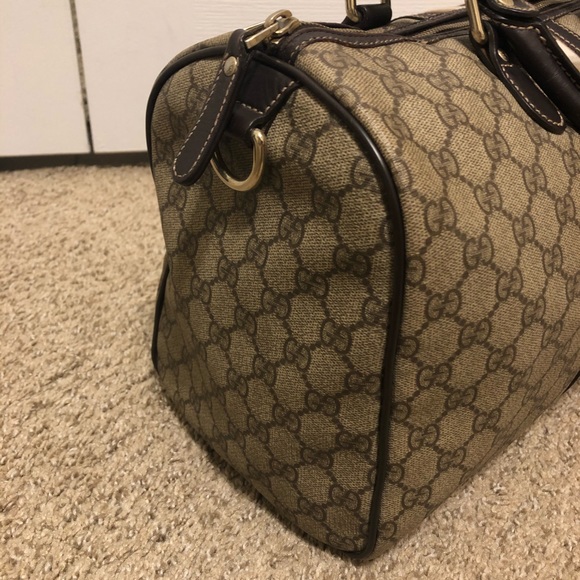 Authentic Gucci GG Joy Web Boston Bag Medium - Picture 2 of 16